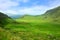 Green fields of Molls Gap mountain pass, Ring of Kerry, Ireland