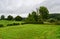 Green fields and natural surroundings at the Belgian countryside around Voeren