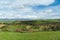 Green Fields on a Spring Day with Puffy Clouds - Meknes, Morocco