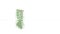 Green financial background made of 3d poligons. Polygons rotate and are collected in a picture. bitcoin icon and money