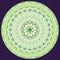 Green fine mosaic mandala for energy and power obtaining mandala for meditation training