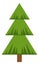 Green fir icon. Evergreen conifer tree. Pine symbol