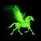 Green fire Pegasus.