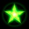 Green fire star.