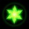 Green fire star.