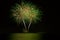 Green fireworks