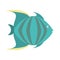 green fish marine species icon