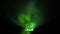 Green flame abstract background