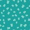 Green Flasher siren icon isolated seamless pattern on green background. Emergency flashing siren. Vector