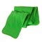 Green fleece folded scarf