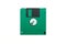 Green floppy disk