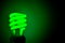 Green Flourescent Light Bulb