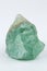 Green fluorite. Mineral natural stone on a white background