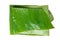 Green Folded banana leaf isolate in with background