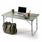 Green Folding Table For Camping With Laptop And Bag