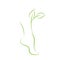 Green Foot Silhouette: A Symbol of Healthy Feet and Spa