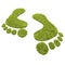 Green footprints