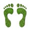 Green footprints