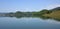 Green forest and lake Begnas seen from Majhjkuna, small village