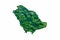 Green Forest Map of Rwanda