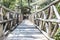 Green forest. rustic bridge, Mazamitla