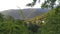 The green forested mountains of Sheki in the spring.