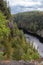 Green forests of Barron Canyon in Algonquin Park