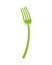 Green fork cutlery tool icon