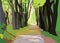 Green Forrest Trees Vector