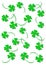 Green four leaf clover