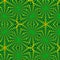 Green fractal continuous kaleidoscope pattern
