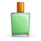 Green fragrance icon, cartoon style