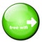 Green free wifi button