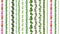 Green Fresh Garden Leaves and Flowers Pattern