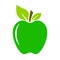 Green fresh vector apple icon