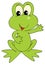 Green Frog (vector clip-art)