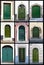 Green front doors - Tuscany