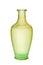 Green Frosted Glass Vase Isolated