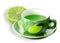 Green fruit juice