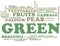 Green fruits and vegetables - word cloud