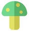 Green fungi, icon