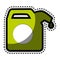 Green gallon isolated icon