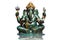 Green Ganesha Hindu God statue