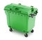 Green garbage container