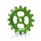 Green gear wheel icon