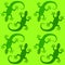 Green gecko lizards pattern