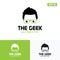Green The Geek Logo / Icon Vector Design Business Logo Idea