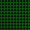 Green geometric composition over black background