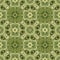 green geometric fantasy fractal pattern