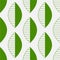 Green geometric leaves seamless pattern.